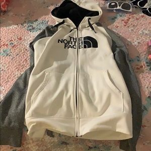The north face zip up jacket